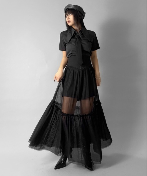 LVEU.(ラブユ.)の「【LVEU.】ビッグカラー半袖ブラウス / トップス ブラウス シャツ 半袖 ビックカラー ホワイト ブラック ブルー ZOZOTOWN限定(シャツ/ブラウス・レディース・ブルー/ブラック/ホワイト・FREE)」の19枚目の写真