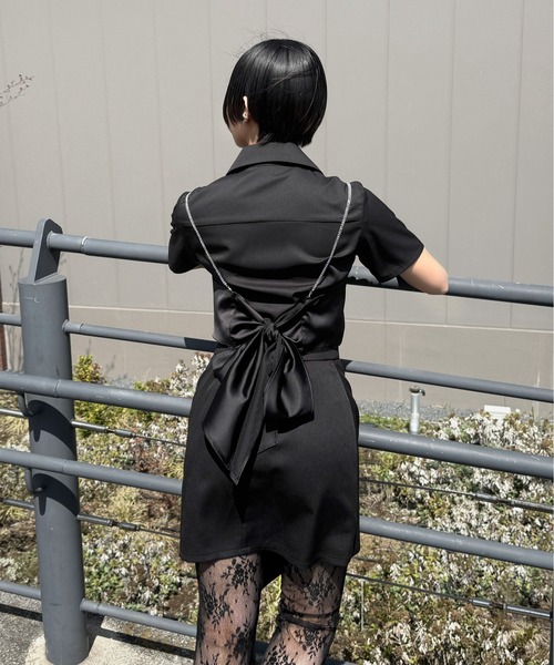 LVEU.(ラブユ.)の「【LVEU.】ビッグカラー半袖ブラウス / トップス ブラウス シャツ 半袖 ビックカラー ホワイト ブラック ブルー ZOZOTOWN限定(シャツ/ブラウス・レディース・ブルー/ブラック/ホワイト・FREE)」の14枚目の写真