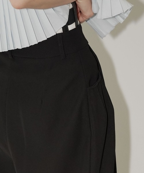 chuclla(チュクラ)の「タックデザインワイドパンツ chw26s217(その他パンツ・レディース・ブラック・L/M/S)」の8枚目の写真