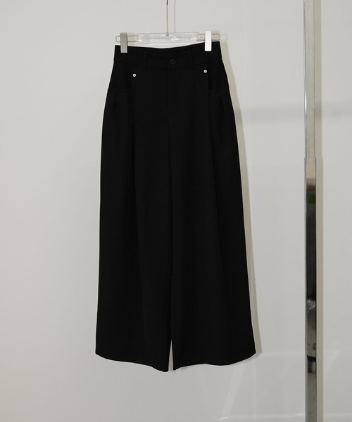 chuclla(チュクラ)の「タックデザインワイドパンツ chw26s217(その他パンツ・レディース・ブラック・L/M/S)」の10枚目の写真