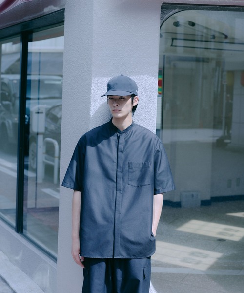 ADAM ET ROPE'(アダムエロペ)の「【ACT/アクト】LIGHT バンドカラー ハーフスリーブシャツ(シャツ/ブラウス・メンズ・ブラック/チャコールグレー・L/M)」の18枚目の写真
