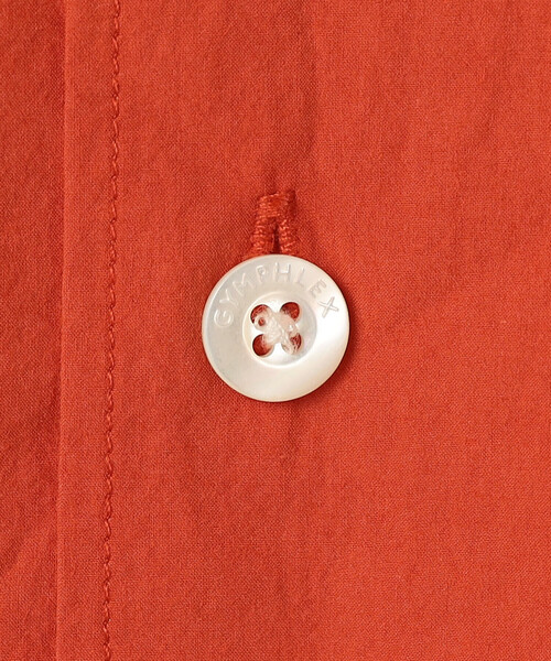 GYMPHLEX（ジムフレックス）の「Gymphlex | コットンタイプライター 半袖オープンカラーシャツ MEN（シャツ/ブラウス・メンズ・チャコール/レッド/アイボリー・XL/M/L）」の10枚目の写真