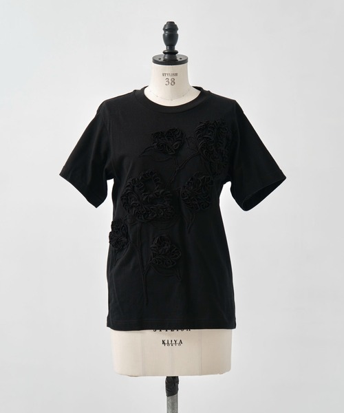 TAAKK(ターク)の「【TAAKK/ターク】T-Shirt/Tシャツ/ウォッシャブル(Tシャツ/カットソー・レディース・ブラック・0)」の1枚目の写真