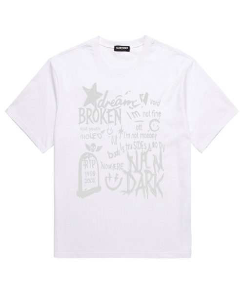 VANNWORKS(バンワークス)の「BROKEN STAR 半袖Tシャツ (VS0224) ホワイト(Tシャツ/カットソー・メンズ・その他・SMALL/MEDIUM/LARGE/X-LARGE/XX-LARGE)」の3枚目の写真