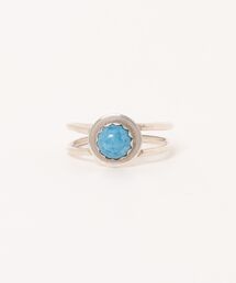 Indian Jewelry（インディアンジュエリー）の「THEATER シアター サークルラピスラズリスリムシルバーリング Made in USA（リング）」