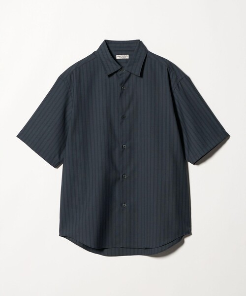 BEAUTY&YOUTH UNITED ARROWS(ビューティーアンドユースユナイテッドアローズ)の「尾州 ストライプ レギュラー ショートスリーブ シャツ GRANDE TAPERD型 ウォッシャブル MADE IN JAPAN(シャツ/ブラウス・メンズ・ダークグレー/ホワイト・L/S/XL/M)」の5枚目の写真