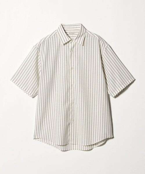 BEAUTY&YOUTH UNITED ARROWS(ビューティーアンドユースユナイテッドアローズ)の「尾州 ストライプ レギュラー ショートスリーブ シャツ GRANDE TAPERD型 ウォッシャブル MADE IN JAPAN(シャツ/ブラウス・メンズ・ダークグレー/ホワイト・L/S/XL/M)」の11枚目の写真