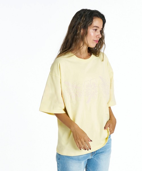 ROXY(ロキシー)の「ROXY BREAK LINE Tシャツ 【2026年夏モデル】/ロキシー刺繍半袖Tシャツ(Tシャツ/カットソー・レディース・ブラック/ホワイト/オレンジ/イエロー・LARGE/MEDIUM/SMALL)」の3枚目の写真