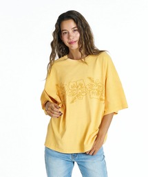 ROXY BREAK LINE Tシャツ 【2026年夏モデル】/ロキシー刺繍半袖Tシャツ