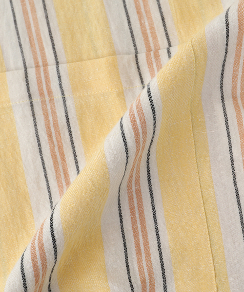 mii(ミー)の「mii (ミイ) HAND WOVEN STRIPE SHIRT(シャツ/ブラウス・メンズ・イエロー・MEDIUM)」の3枚目の写真