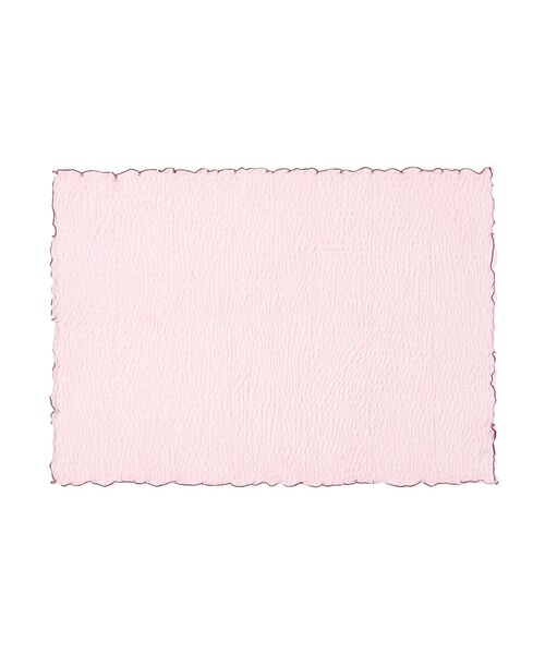 Francfranc(フランフラン)の「ひんやり リップル ブランケット ハーフ 1000×1400 冷感 くしゅくしゅ(ブランケット・レディース・ピンク・FREE)」の6枚目の写真