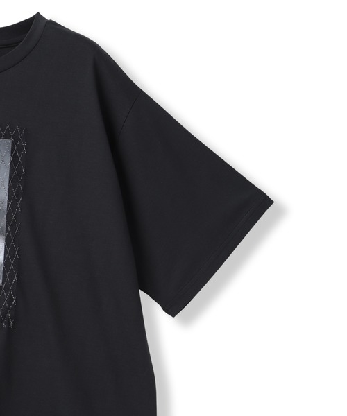 Droite lautreamont(ドロワットロートレアモン)の「チュール重ねフォトTシャツ(Tシャツ/カットソー・レディース・ブラック/ホワイト・M)」の19枚目の写真