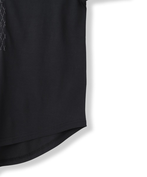 Droite lautreamont(ドロワットロートレアモン)の「チュール重ねフォトTシャツ(Tシャツ/カットソー・レディース・ブラック/ホワイト・M)」の20枚目の写真