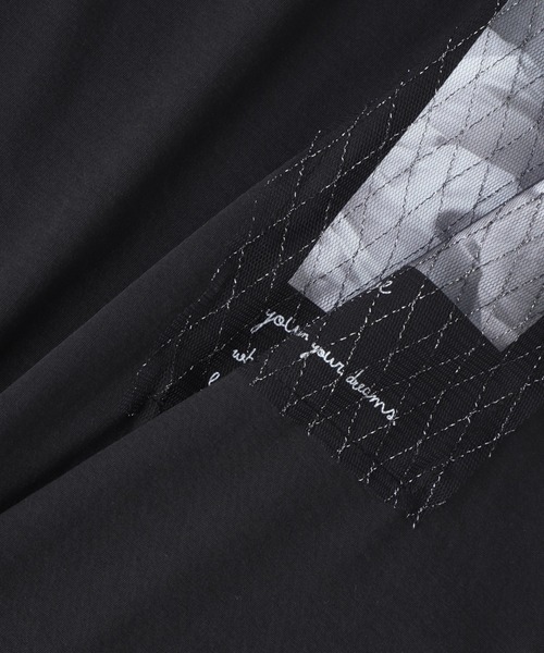 Droite lautreamont(ドロワットロートレアモン)の「チュール重ねフォトTシャツ(Tシャツ/カットソー・レディース・ブラック/ホワイト・M)」の21枚目の写真