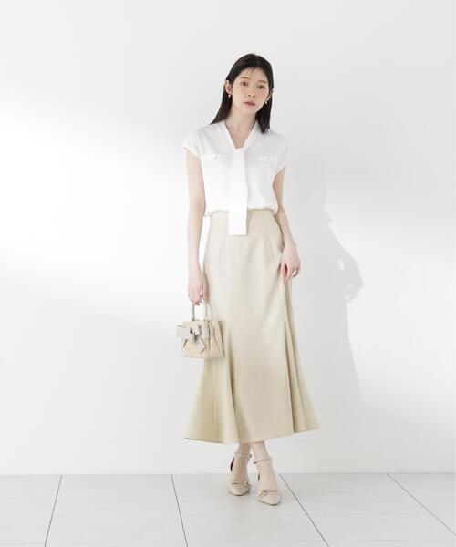 PROPORTION BODY DRESSING(プロポーションボディドレッシング)の「【中川紅葉さん着用】Vネックタイ付きニット / 1216270502(ニット/セーター・レディース・ブルー/ネイビー/ホワイト系その他・MEDIUM/SMALL)」の17枚目の写真