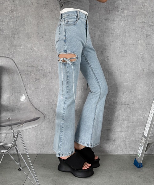 WEGO(ウィゴー)の「WEGO/【26年春夏新作】パテッド厚底サンダル(サンダル・レディース・ブラック・SMALL/LARGE/MEDIUM)」の8枚目の写真