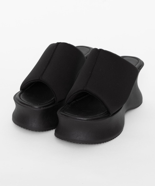 WEGO(ウィゴー)の「WEGO/【26年春夏新作】パテッド厚底サンダル(サンダル・レディース・ブラック・SMALL/LARGE/MEDIUM)」の11枚目の写真