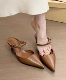 セール】OPEN TOE SQUARE MULES（サンダル）｜CLANE（クラネ）の