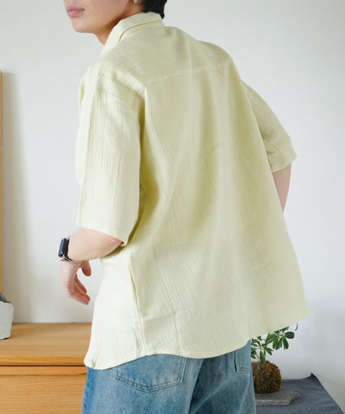ZOZOMARKET by idaka(ゾゾマーケットバイイダカ)の「【インフルエンサー idakaセレクト】ダブルガーゼシャツ(シャツ/ブラウス・メンズ・ブラック/ライム・M/L)」の10枚目の写真
