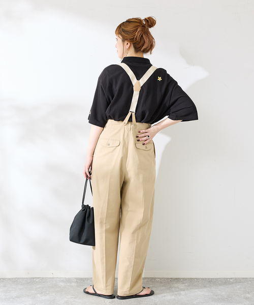 B.C STOCK(ベーセーストック)の「THE FOX / ザ フォックス ex flower emb ポロシャツ(ポロシャツ・メンズ・ブラック・LARGE/MEDIUM)」の4枚目の写真