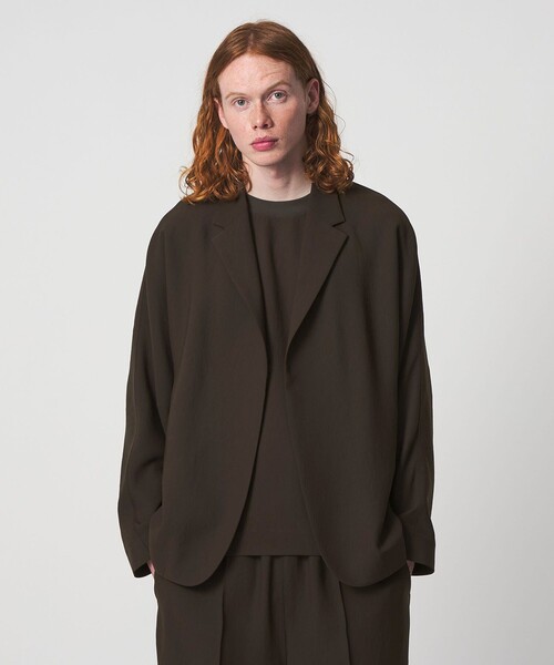 UNITED ARROWS & SONS by DAISUKE OBANA(ユナイテッドアローズアンドサンズバイダイスケオバナ)の「<D.O UNITED ARROWS BY DAISUKE OBANA>Ⅰ COL D/SL JACKET 26AW/ジャケット(テーラードジャケット・メンズ・ダークブラウン/ネイビー/ダークグレー・XL/L/M/S)」の8枚目の写真