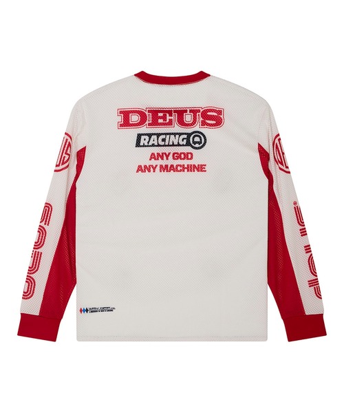 DEUS EX MACHINA(デウスエクスマキナ)の「STEP OUT MOTO JERSEY(Tシャツ/カットソー・メンズ・ブルー/ホワイト×レッド・M/L)」の17枚目の写真