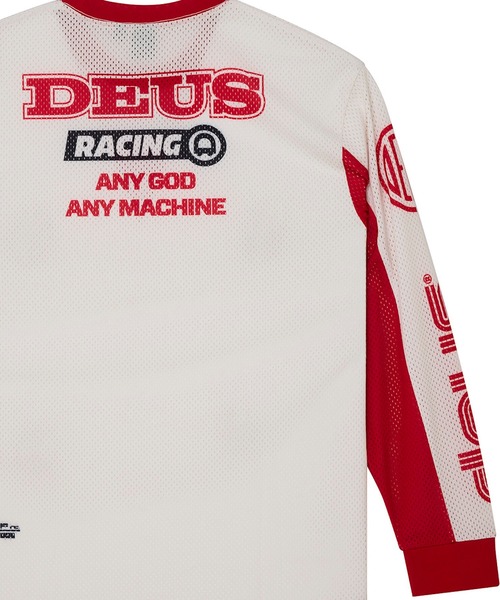 DEUS EX MACHINA(デウスエクスマキナ)の「STEP OUT MOTO JERSEY(Tシャツ/カットソー・メンズ・ブルー/ホワイト×レッド・M/L)」の18枚目の写真