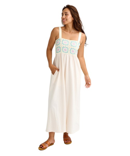 BILLABONG(ビラボン)の「BILLABONG ウィメンズ CROCHET DRESS ワンピース 【2026年春夏モデル】(ワンピース・レディース・ブラウン/ベージュ系その他/アイボリー・MEDIUM)」の2枚目の写真