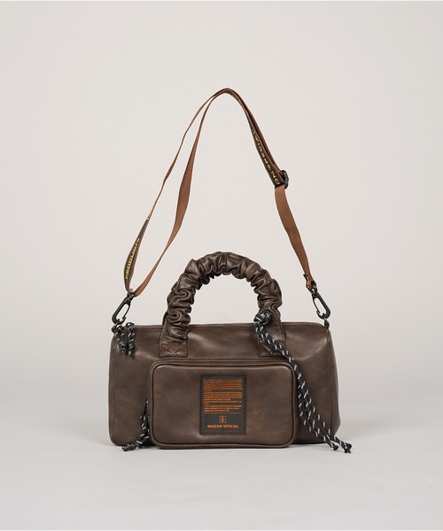 【Maiiiii様おまとめ専用】⚫︎Sブラウン豹柄ボア⚫︎Mダルメシアンボアバッグ UNISEX》【THEATRE PRODUCTS】Collaboration Multiway Vegan Leather