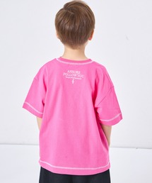 pairmanon（ペアマノン）の「【綿100%】ユニセックス 配色ステッチ刺繍 半袖Tシャツ（Tシャツ/カットソー）」
