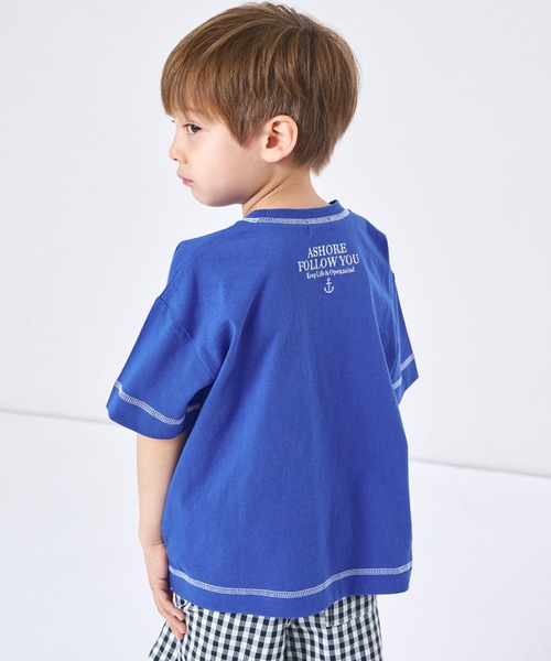 セール】【綿100%】ユニセックス 配色ステッチ刺繍 半袖Tシャツ(T セール】【綿100%】ユニセックス 配色ステッチ刺繍 半袖Tシャツ(T