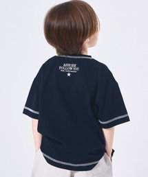 pairmanon（ペアマノン）の「【綿100%】ユニセックス 配色ステッチ刺繍 半袖Tシャツ（Tシャツ/カットソー）」