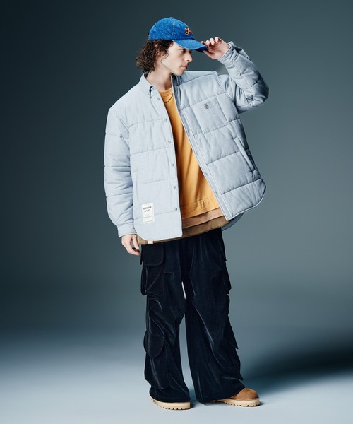 glamb(グラム)の「Ticket Tag Tri Layered Cutsew / チケットタグトライレイヤードカットソー(Tシャツ/カットソー・メンズ・ブラック/ネイビー/イエロー・S/M/L)」の14枚目の写真