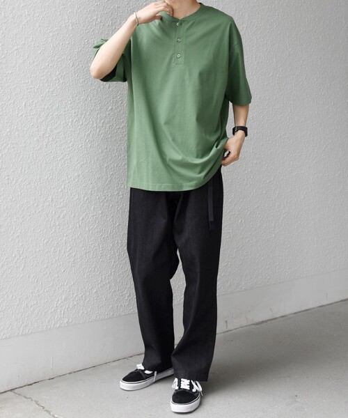 SHIPS any:〈接触冷感/吸水速乾/UVカット/遮熱〉Raylock ヘンリー