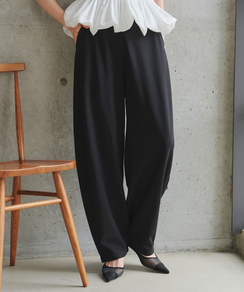KOBE LETTUCE（コウベレタス）の「ストレッチカーブパンツ（その他パンツ・レディース・キャメル/チャコール/アイボリー/ブラック・M/TM/PM）」の18枚目の写真