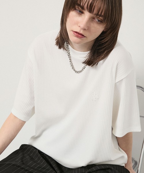 Alfred Alex Refined Rib Regular Fit Tee — трикотажная футболка Regular Fit