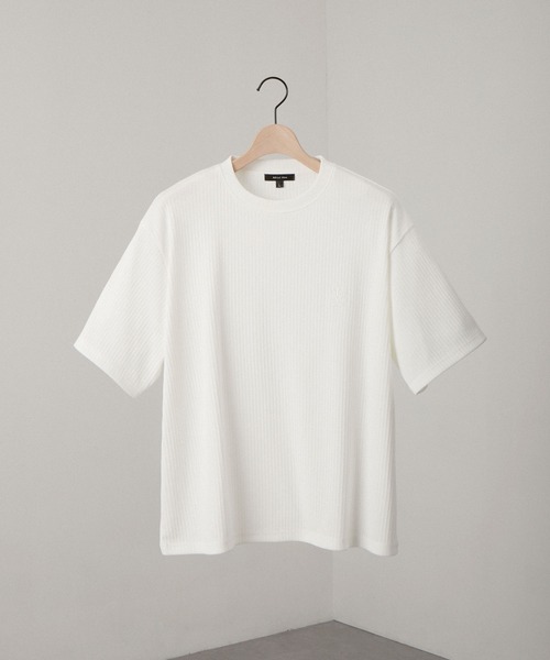 Alfred Alex（アルフレッドアレックス）の「【Alfred Alex】Refined Rib Regular Fit Tee / テレコリブ レギュラーフィットTシャツ（Tシャツ/カットソー・メンズ・チャコール/ホワイト系/オフホワイト/カーキブラウン/ブラック/ブラック系・L/M）」の15枚目の写真