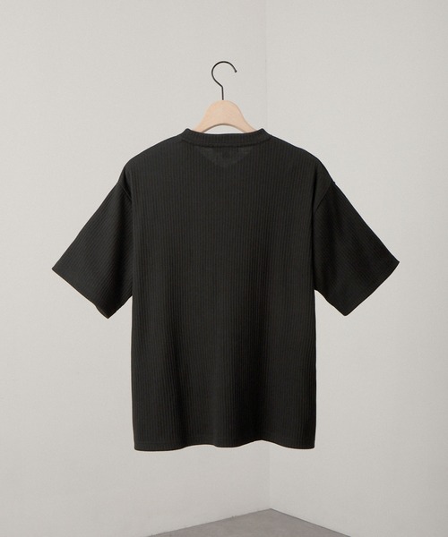 Alfred Alex（アルフレッドアレックス）の「【Alfred Alex】Refined Rib Regular Fit Tee / テレコリブ レギュラーフィットTシャツ（Tシャツ/カットソー・メンズ・チャコール/ホワイト系/オフホワイト/カーキブラウン/ブラック/ブラック系・L/M）」の19枚目の写真