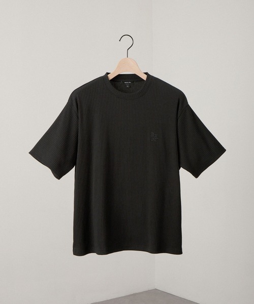 Alfred Alex（アルフレッドアレックス）の「【Alfred Alex】Refined Rib Regular Fit Tee / テレコリブ レギュラーフィットTシャツ（Tシャツ/カットソー・メンズ・チャコール/ホワイト系/オフホワイト/カーキブラウン/ブラック/ブラック系・L/M）」の12枚目の写真