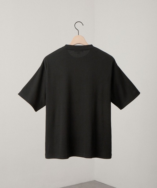 Alfred Alex（アルフレッドアレックス）の「【Alfred Alex】Refined Rib Regular Fit Tee / テレコリブ レギュラーフィットTシャツ（Tシャツ/カットソー・メンズ・チャコール/ホワイト系/オフホワイト/カーキブラウン/ブラック/ブラック系・L/M）」の13枚目の写真