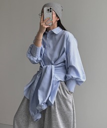 wee9s | KOSHIMAKI stripe shirt / コシマキストライプシャツ(シャツ/ブラウス)
