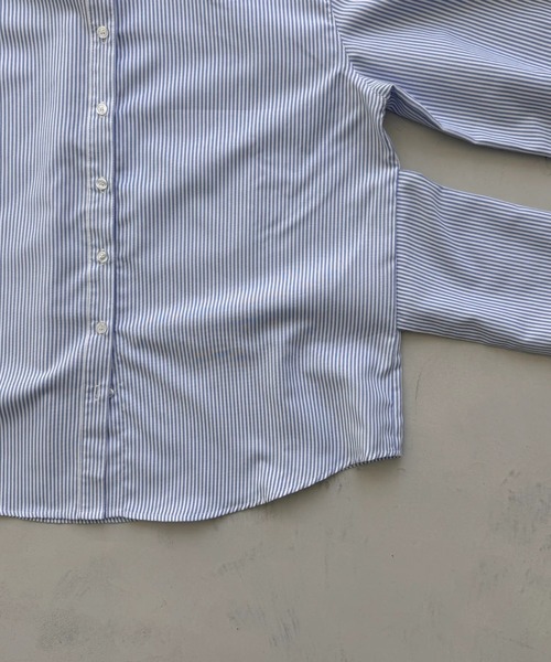wee9s(ウィークス)の「KOSHIMAKI stripe shirt / コシマキストライプシャツ(シャツ/ブラウス・レディース・ブルー・FREE)」の8枚目の写真