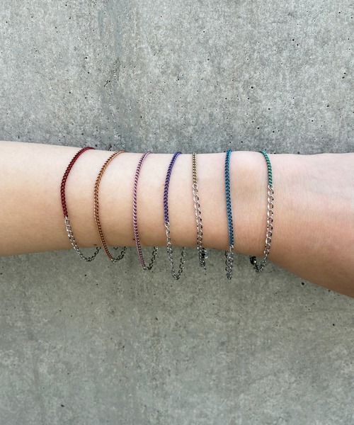 and cloud(アンドクラウド)の「Colored Bracelet S(ブレスレット・レディース・グリーン/ピンク/レッド/イエロー/オレンジ/パープル/ブルー・FREE)」の1枚目の写真