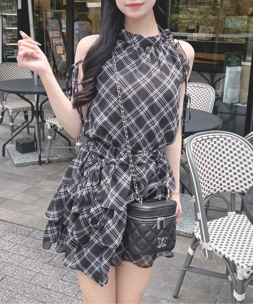 INGNI(イング)の「サッシュリボンアメスリミニワンピース(ワンピース・レディース・ホワイト系その他7/ブラック系/ホワイト系その他3・M)」の17枚目の写真