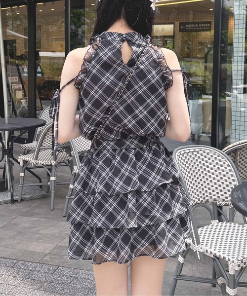 INGNI(イング)の「サッシュリボンアメスリミニワンピース(ワンピース・レディース・ホワイト系その他7/ブラック系/ホワイト系その他3・M)」の15枚目の写真
