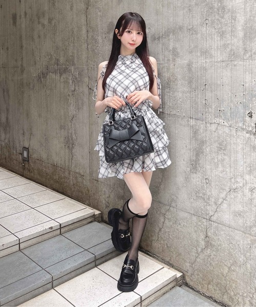 INGNI(イング)の「サッシュリボンアメスリミニワンピース(ワンピース・レディース・ホワイト系その他7/ブラック系/ホワイト系その他3・M)」の19枚目の写真