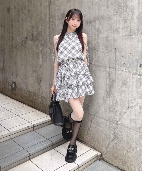 INGNI(イング)の「サッシュリボンアメスリミニワンピース(ワンピース・レディース・ホワイト系その他7/ブラック系/ホワイト系その他3・M)」の20枚目の写真