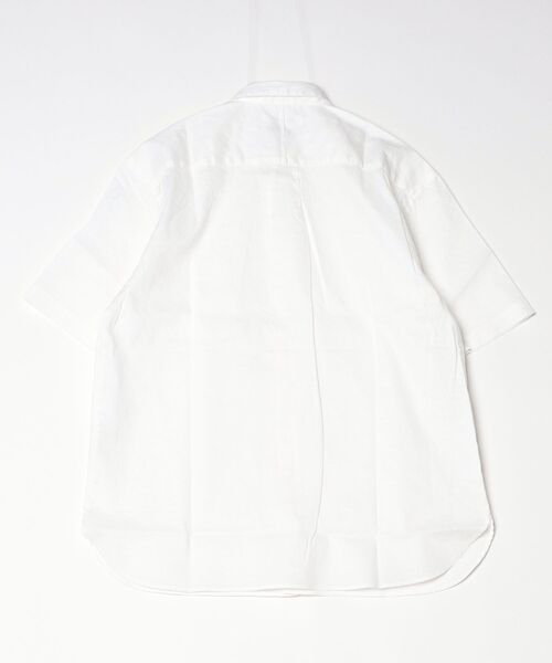 quadro（クオドロ）の「リネンコットンポリ平織BD半袖シャツ（シャツ/ブラウス・メンズ・ホワイト・MEDIUM/LARGE）」の2枚目の写真