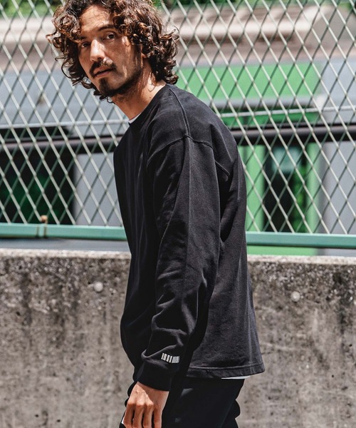 felkod(フィルコッド)の「mlt5733- Barcode Embroidery 9oz Drop Shoulder Long Sleeve Tee ロングスリーブTシャツ(F26A310)(Tシャツ/カットソー・メンズ・グレー/ホワイト×ピンク/ホワイト×ブラック/ブラック・M/L/XL)」の12枚目の写真