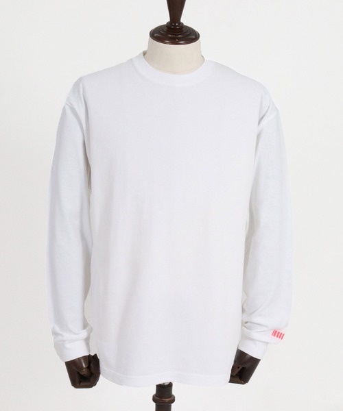 felkod(フィルコッド)の「mlt5733- Barcode Embroidery 9oz Drop Shoulder Long Sleeve Tee ロングスリーブTシャツ(F26A310)(Tシャツ/カットソー・メンズ・グレー/ホワイト×ピンク/ホワイト×ブラック/ブラック・M/L/XL)」の18枚目の写真